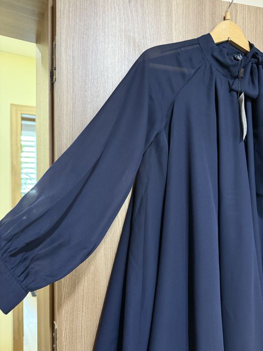 Рокля,тъмно синьо,”caramella fashion”ХЛ