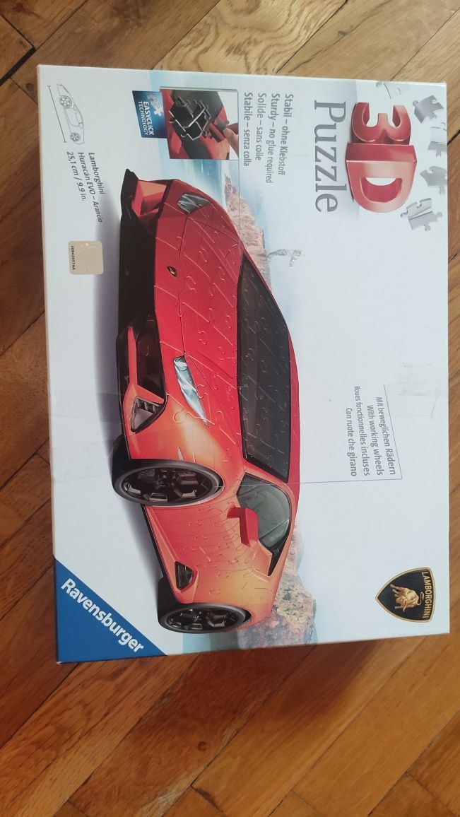 3D Пъзел  Lamborghini Huracan EVO Arancio