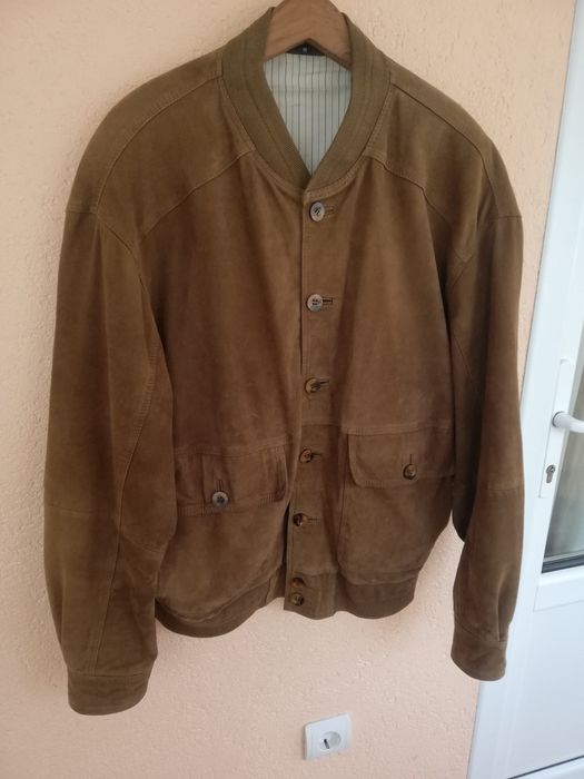 Geaca piele întoarsă bărbati Vinci M-L