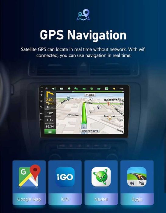 Toyota Avensis T25 9" 2-DIN, 4G/LTE, QLED с Android 12, 2/32GB, CPAA