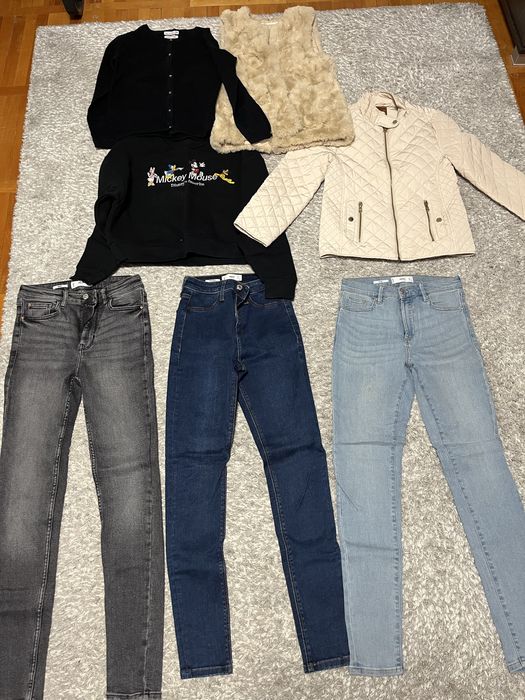 Back to School –  Set Haine fete 11-12 ani/ 9 piese stare foarte buna