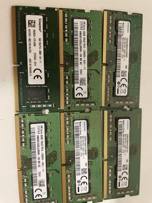 Продам озу DDR4-8Gb на ноутбук