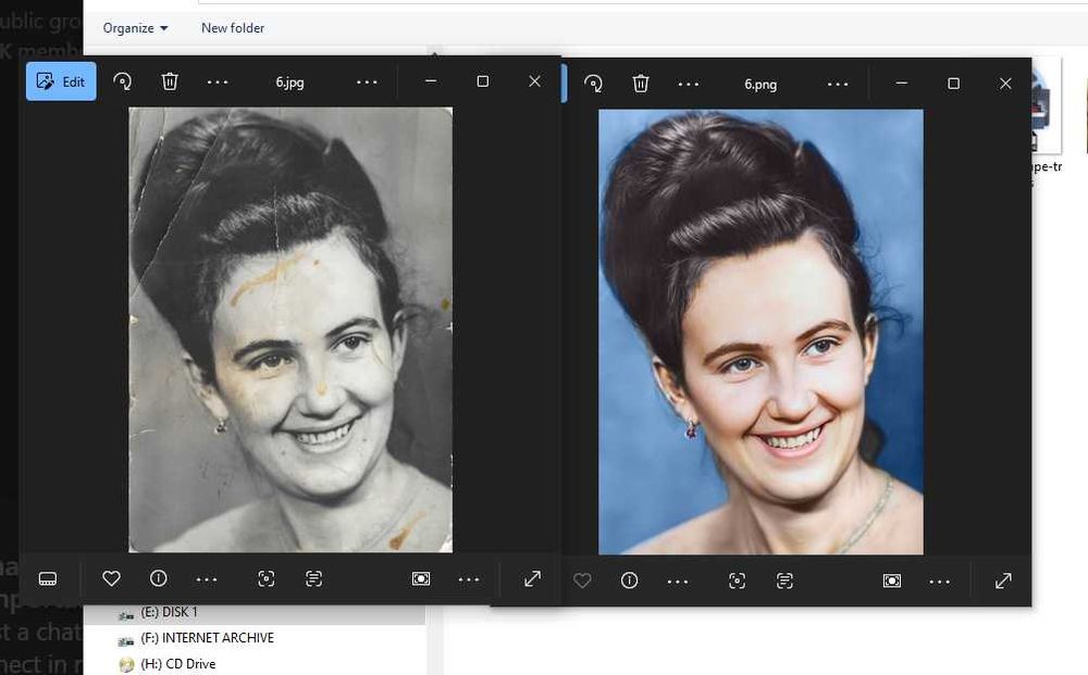 Prelucrare/restaurare/editare fotografii vechi si noi - colorizare
