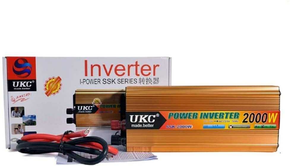 Нови ИНВЕРТОРИ UKC от 300W до 5000W -12V или 24v /220V, 29,98 лв Промо