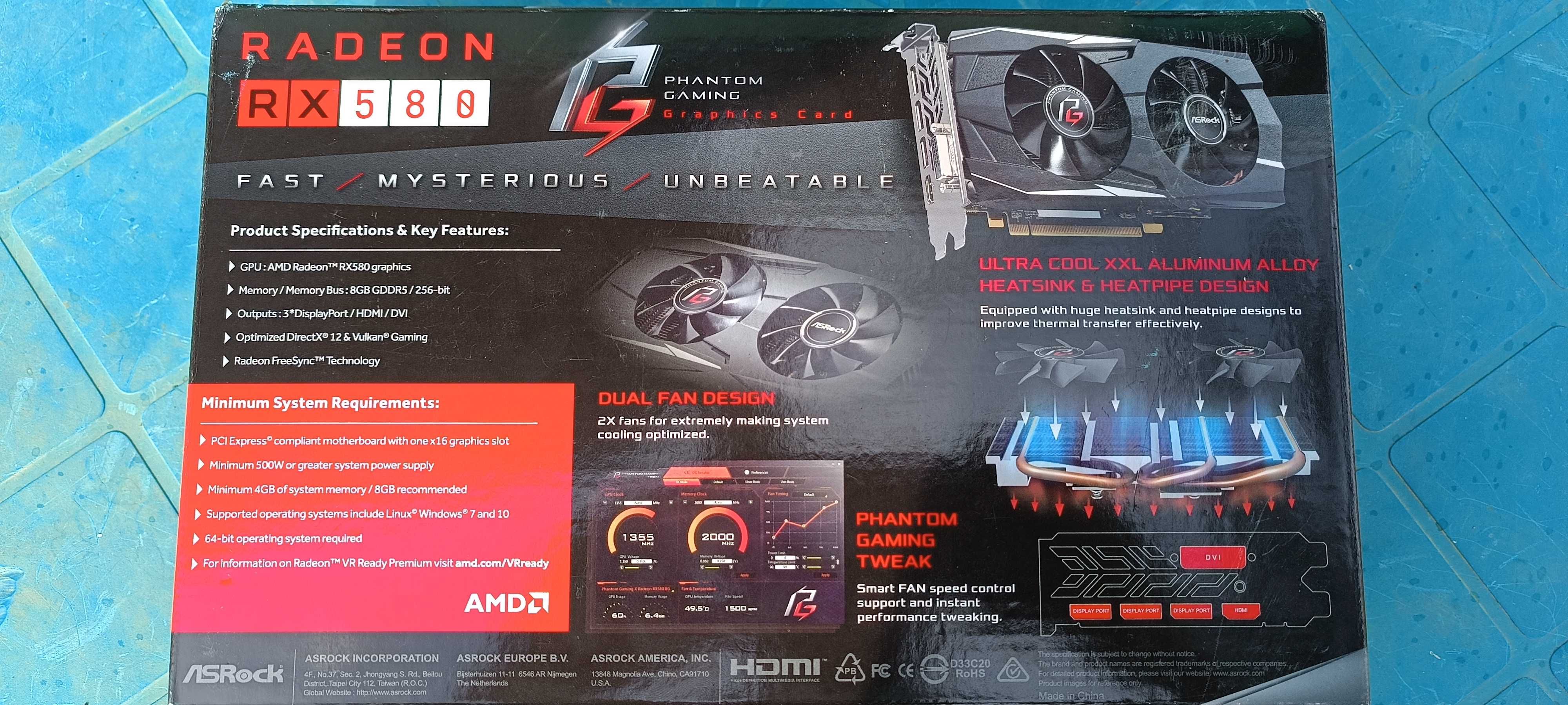 AMD Radeon RX 580 8gb 256bit