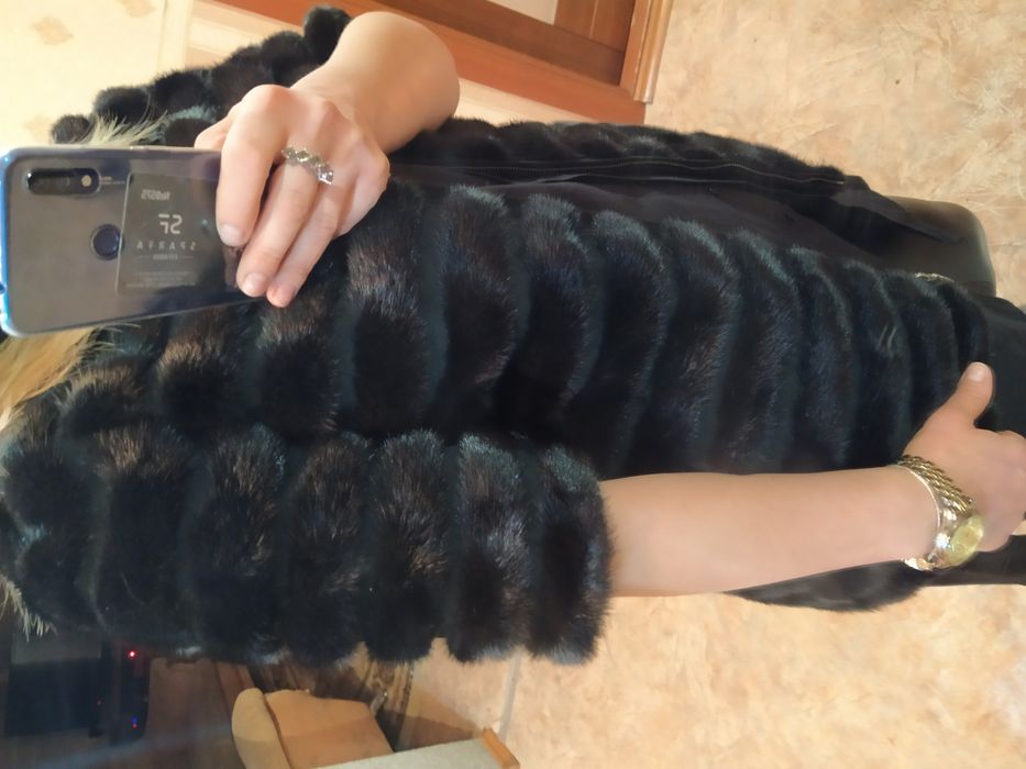 Норковая жилетка полушубок