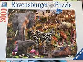 Пъзел Ravensburger 3000, Африкански животни