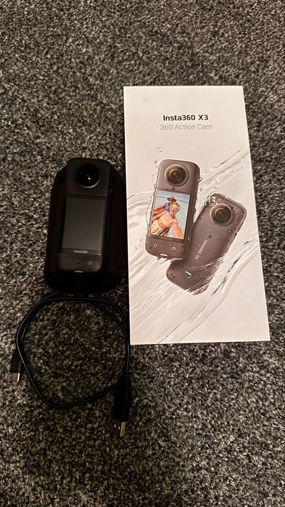 Камера Insta360 x3 + стик + метален протектор