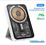Hoco Q10A Transparent 3in1 Power Bank Magsafe 10000mAh iPhone/ AirPods