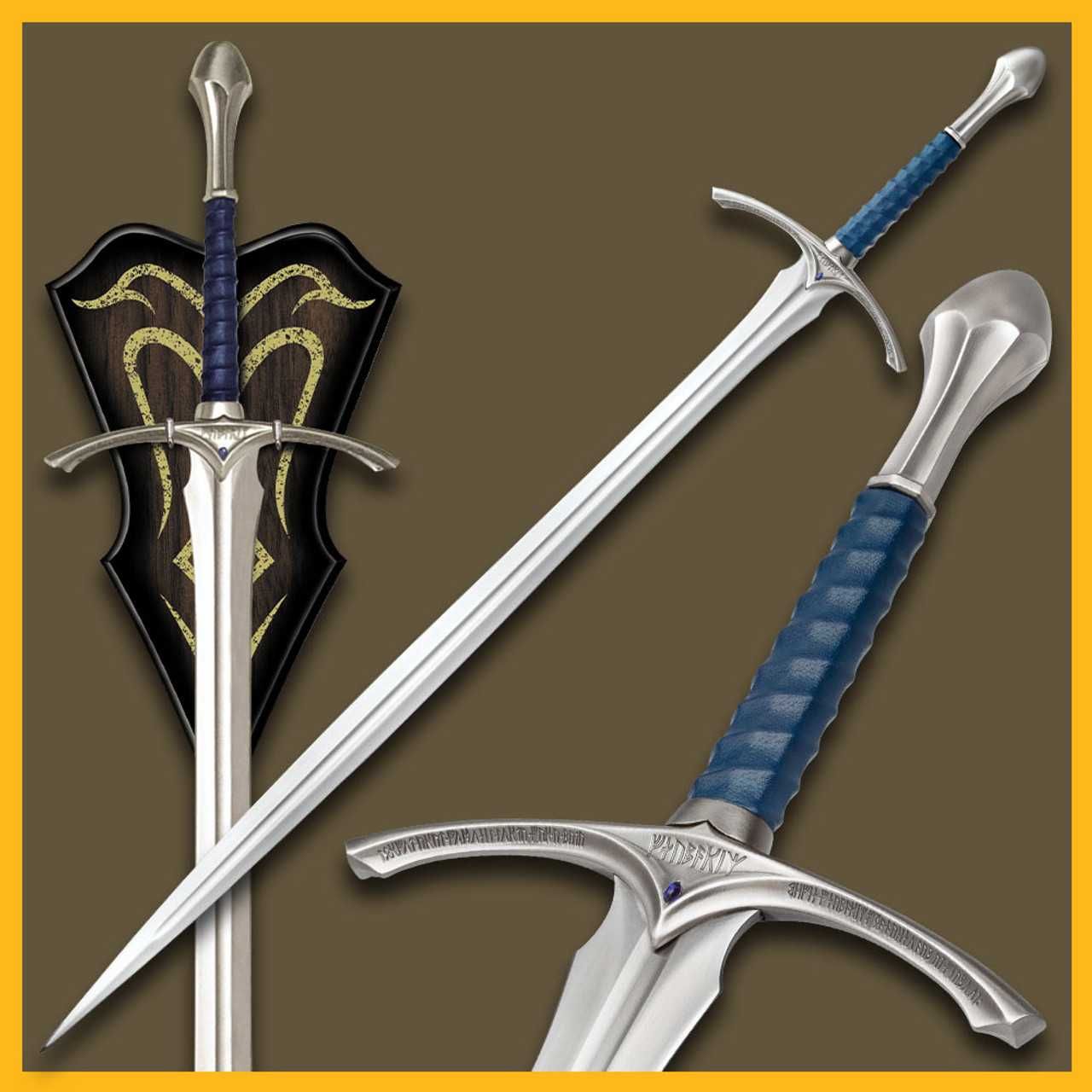 Glamdring Sword of Gandalf Меча на Гандалф с ножница и поставка