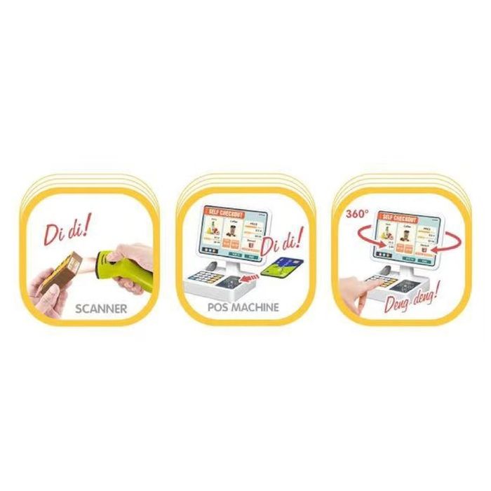 Комплект за игра Mappy Supermarket, Височина 82 см, 60 части