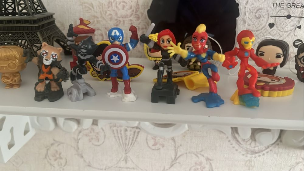 Киндер марвел игрушки капитан америка черная пантера фигурки киндер