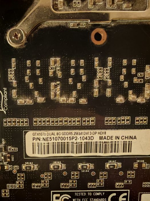 Nvidia gtx 1070 Dual 8gb