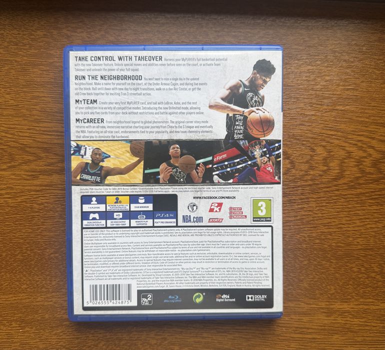 Horizon Zero Down/ NBA2K19 PS4