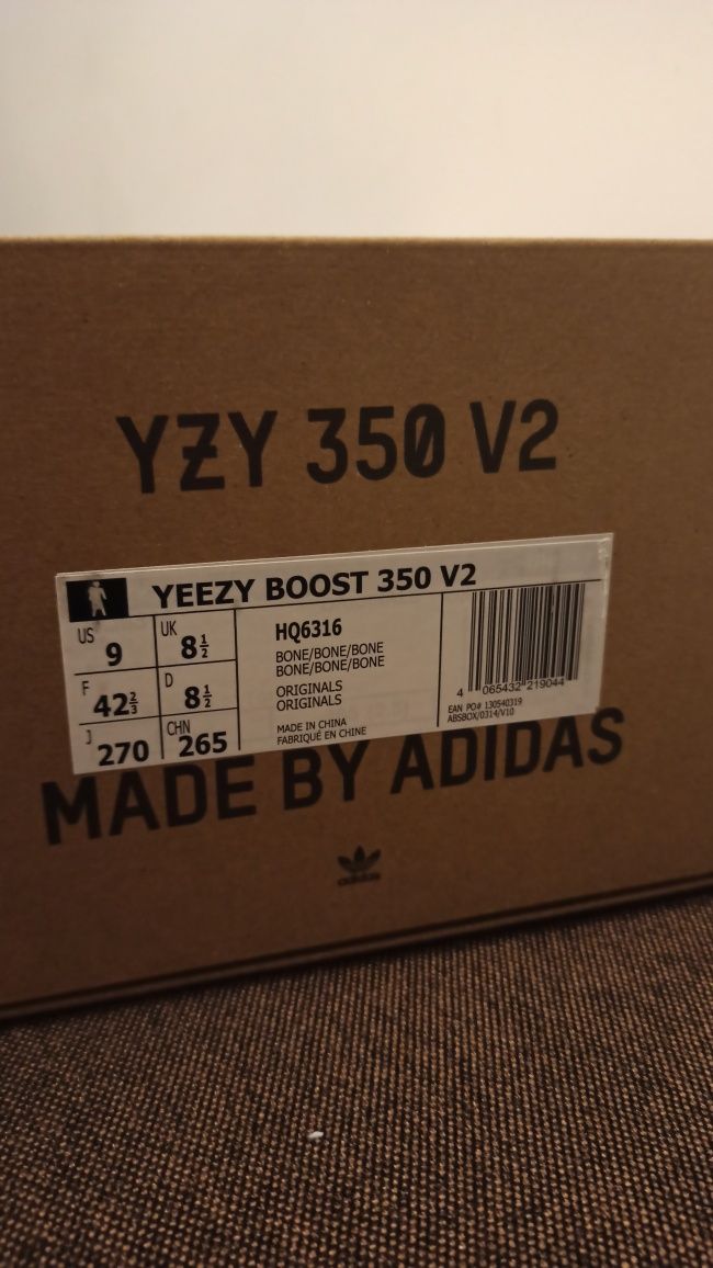 Adidas Yeezy Boost 350 V2 Bone 42 2/3