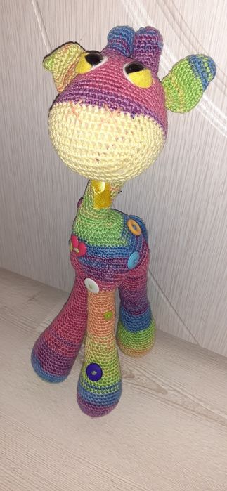 Плетена плюшка жираф