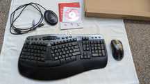 Set wireless ergonomic (tastatură + mouse) Microsoft