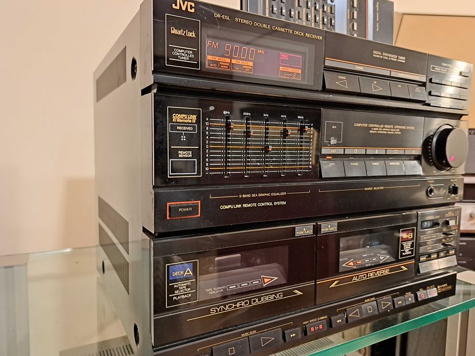 Sistem audio vintage JVC DR-E5L , 1986