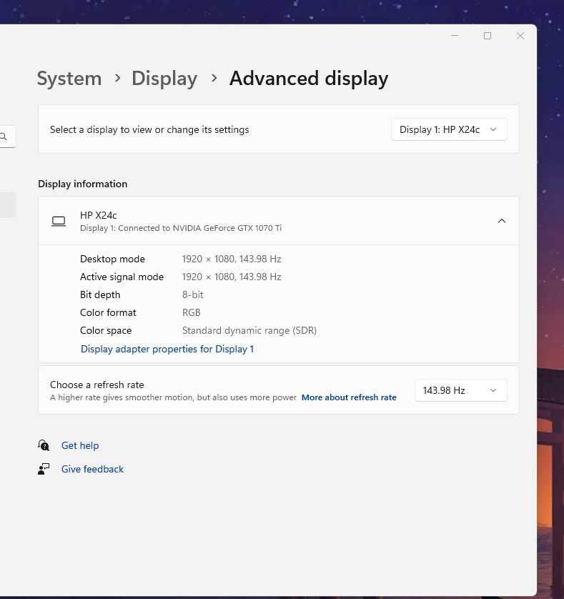 Calculator Gaming+ Monitor HP X24c 144hz