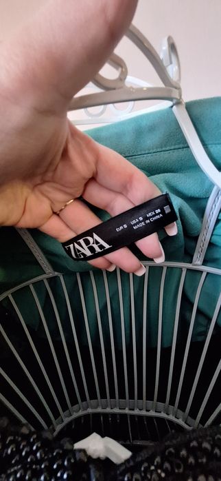 ZARA Дамско Ментово Зелено Яке S-M