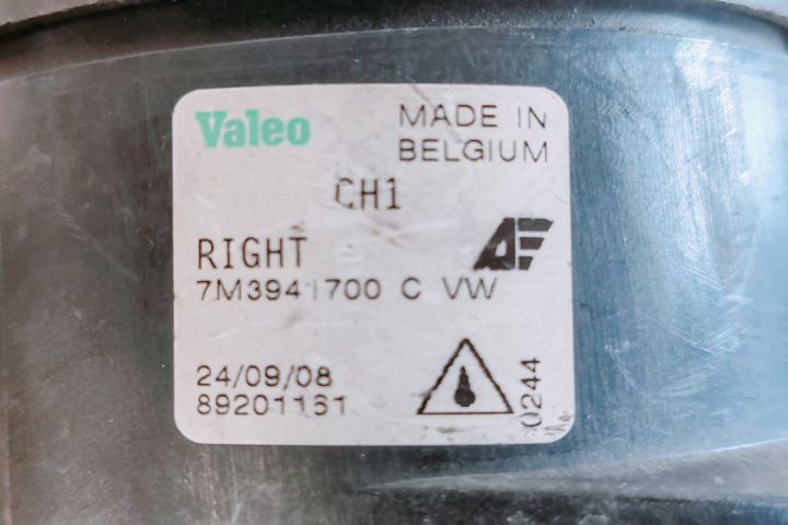 Far Ceata Valeo Proiector dreapta 7M3941700C Seat Alhambra prima gene