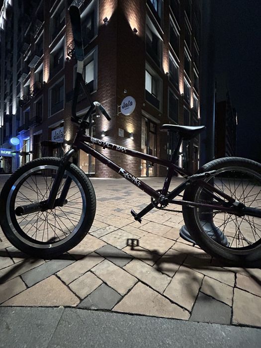 BMX Gestalt Original, Racing – трюковой бордовый велосипед, на ходу