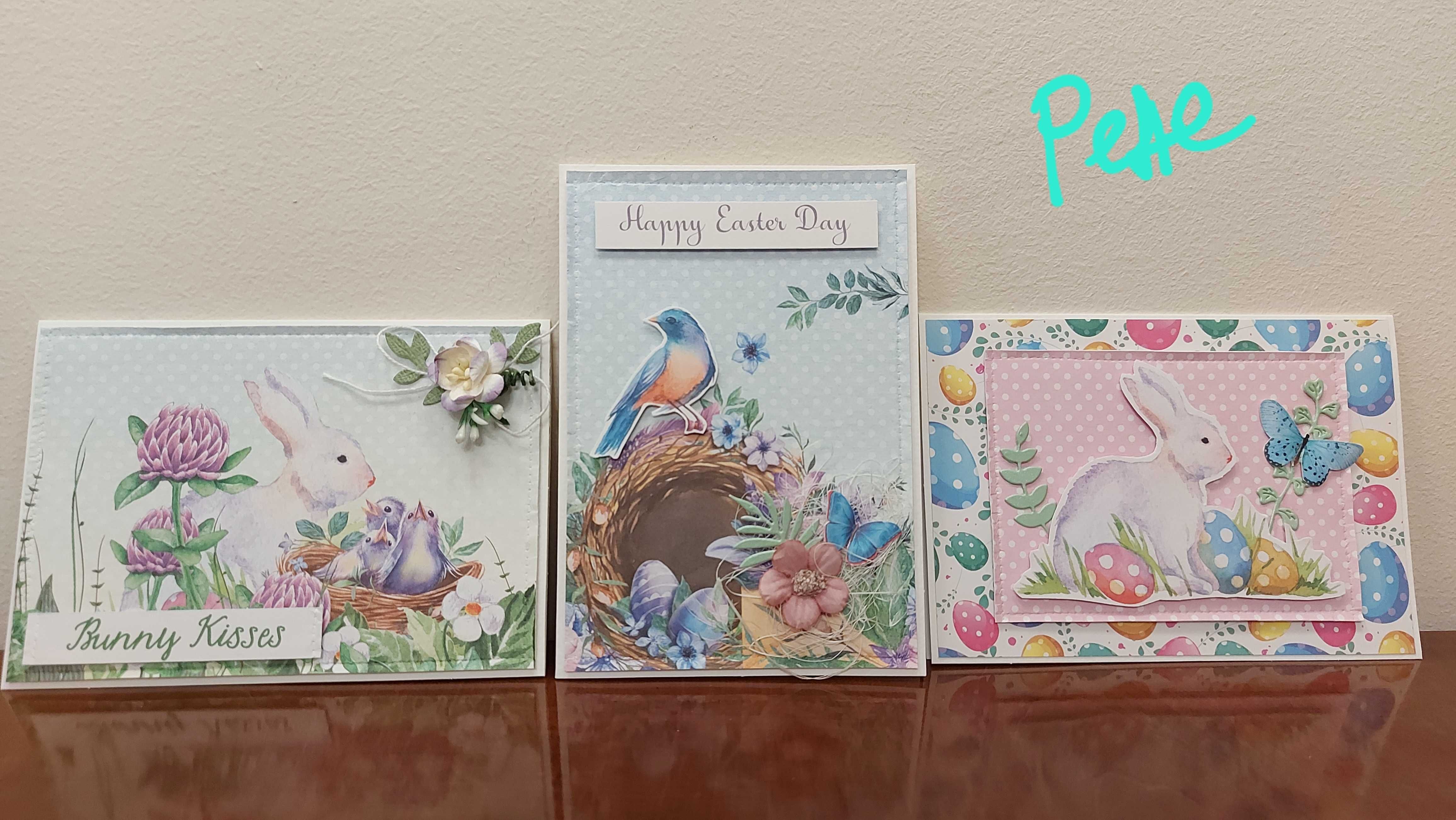 Ръчно изработени пролетни картички и картички за Великден