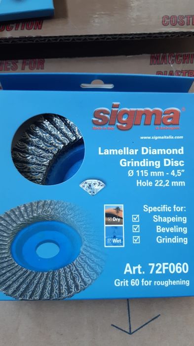 Sigma disc de tăiat,slefuit,carote,freze pentru gresie porțelanata