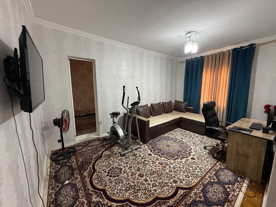 Продам 1-комнатную квартиру сергели 2 с ремонтом + мебель техника