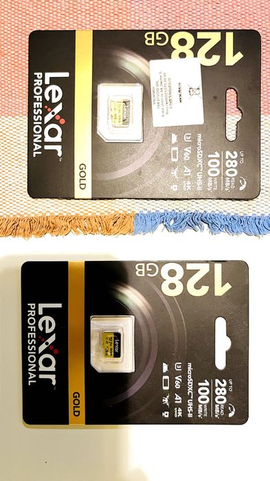 Lexar Card de Memorie microSDXC Professional UHS-II 128GB V60 Gold