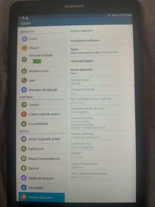 Tableta Samsung SMT 561