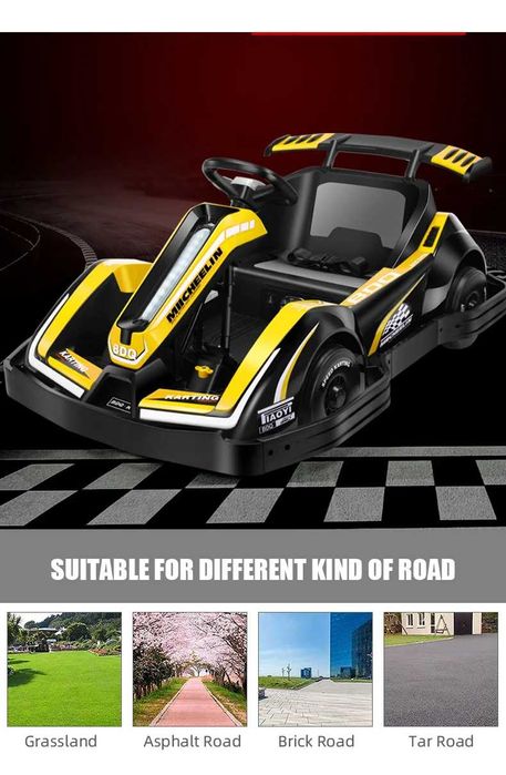 Акумулаторен Детски Картинг, Racing Kart,90W, 12V7Ah