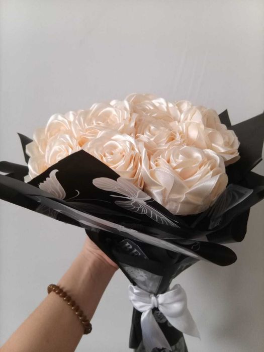 Букеты из атластной ленты