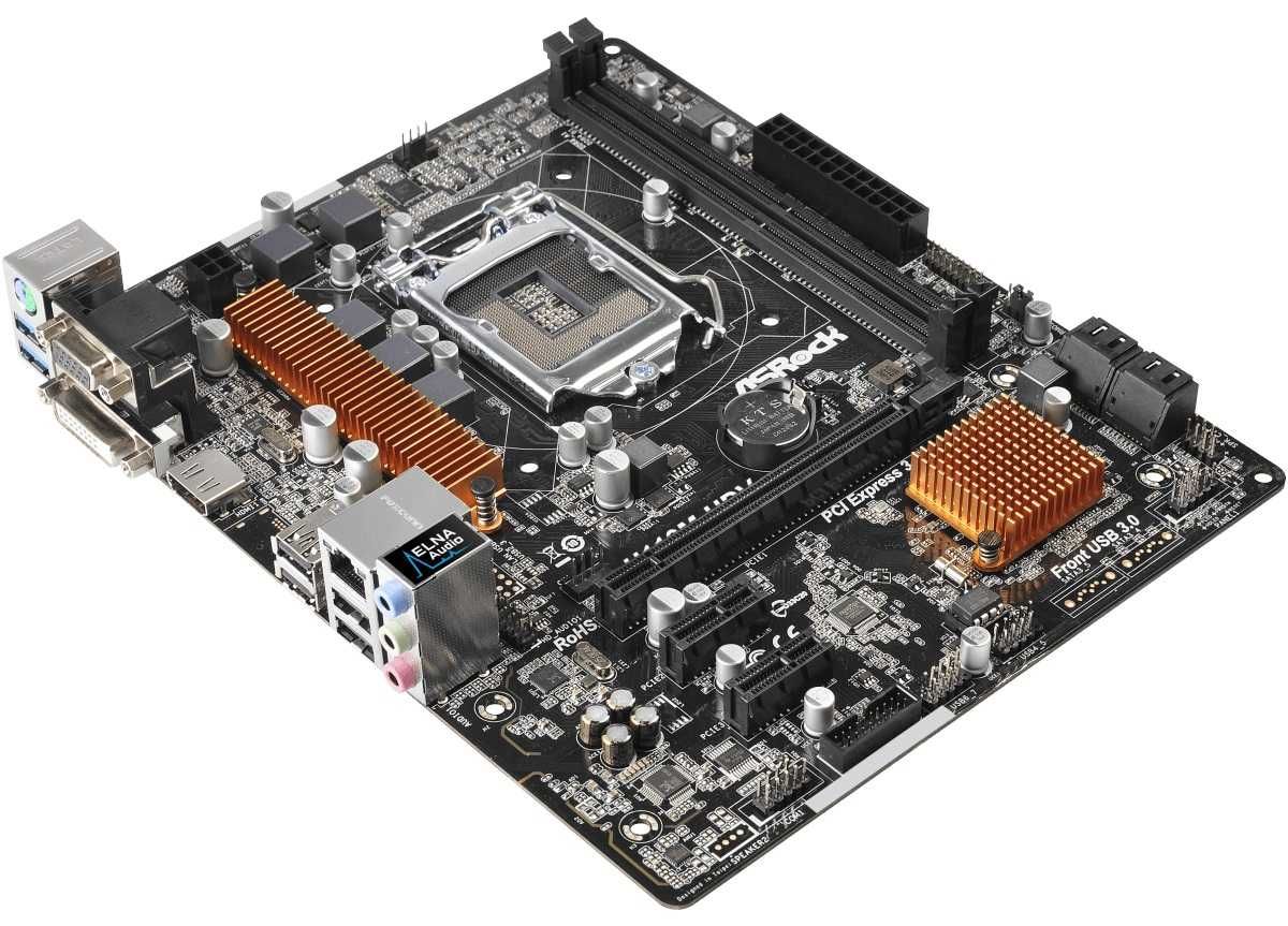 Дъно Дънна платка ASRock H110M-HDV LGA 1151 32GB DDR4 Micro ATX