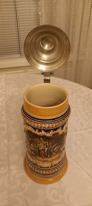 Vintage. Нова. Немска рисувана халба 31 см.