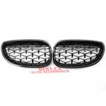 Set Grile Nari Diamond Style pentru BMW Seria 5 E60 E61 Negru Lucios