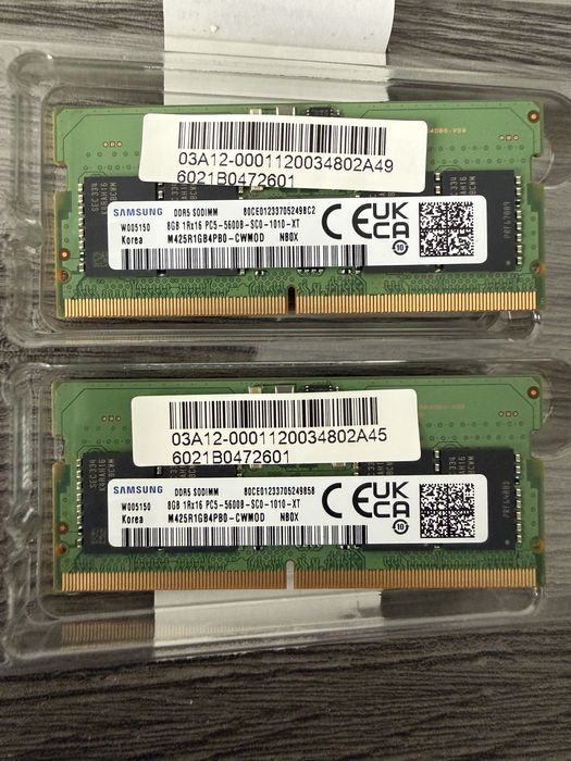 Memorie RAM sodimm laptop Samsung 2x8GB DDR5 5600 MHz,