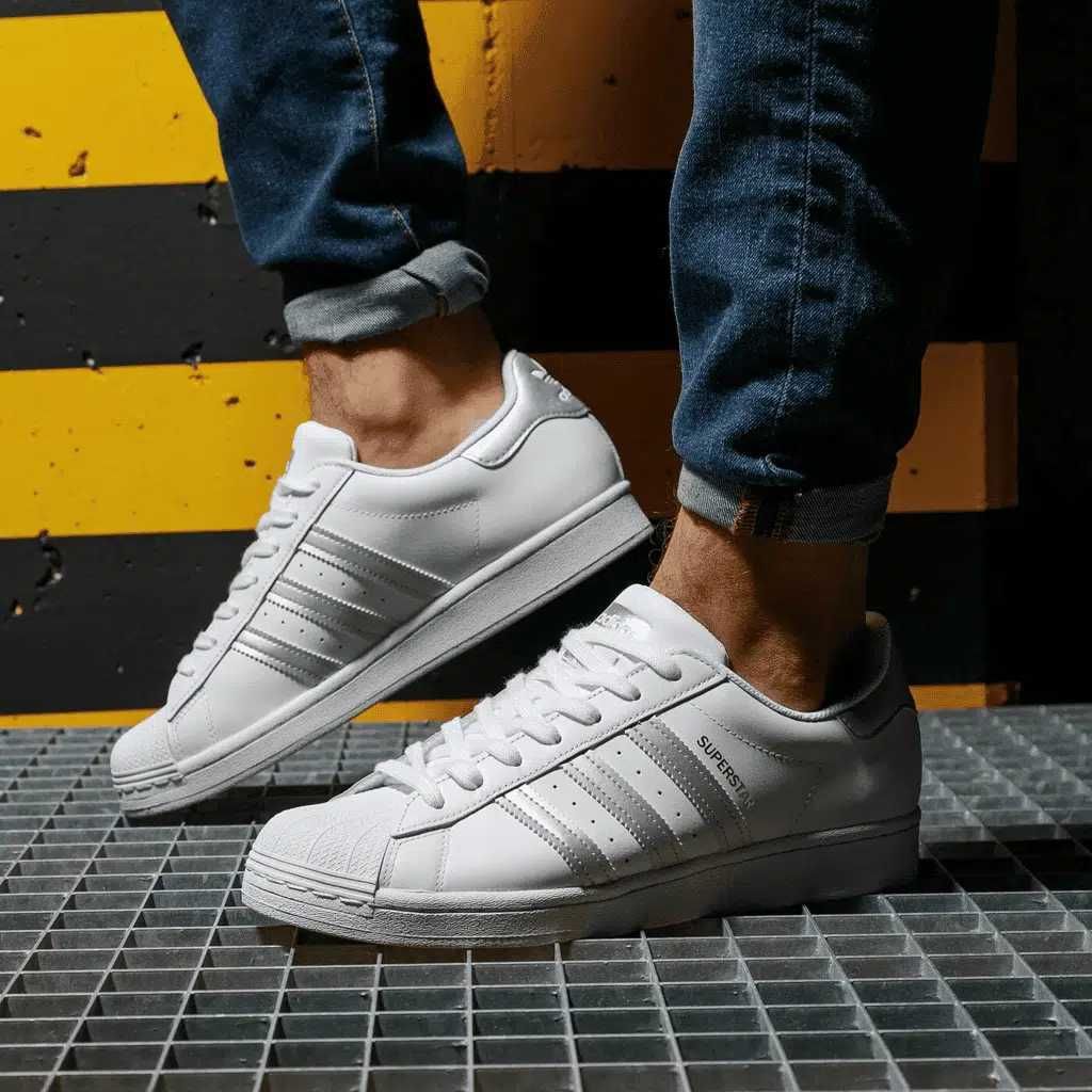 Оригинални маратонки *ADIDAS SUPERSTAR Silver  * EU 42 2/3 - 43 1/3