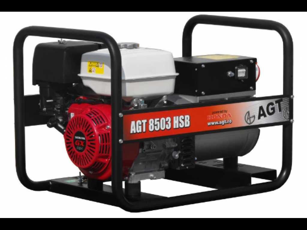 Generator curent trifazat AGT 8503 HSBE SE motor HONDA, 8.0kVA, cu ATS