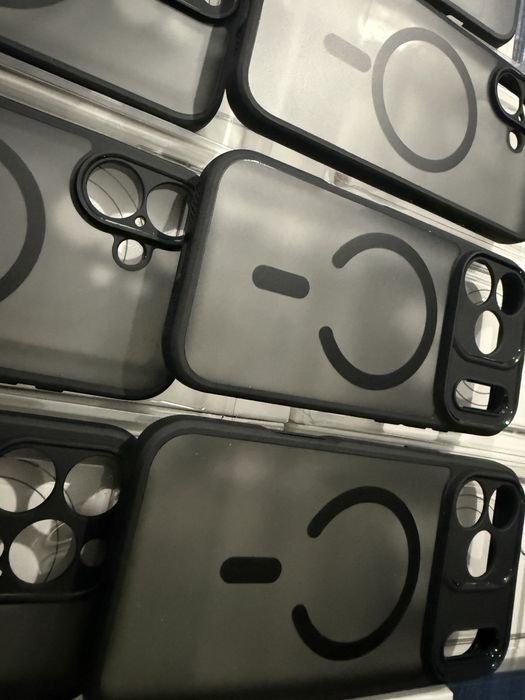 iPhone 17,17Pro/Max,13,14,15,16,16Pro/Max черен Magsafe Мат