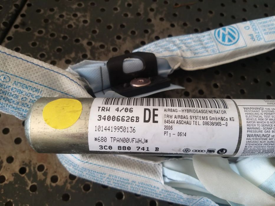 Airbag cortina stanga vw passat b6 3c break 34006626b 3c0880741b