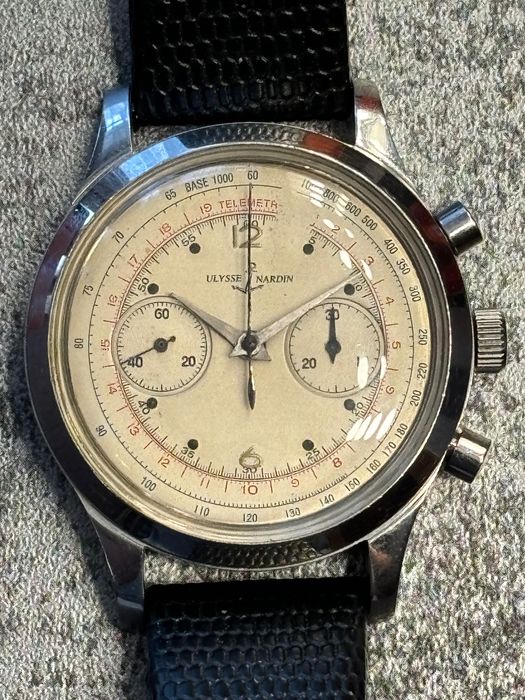 Ceas Ulysse Nardin chronograph vintage anii 60 diametru 40mm