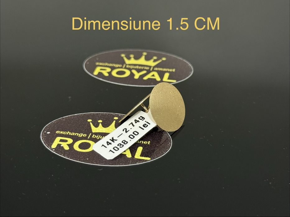 Bijuteria ROYAL : Cercei AUR 14K / 2.74 GR