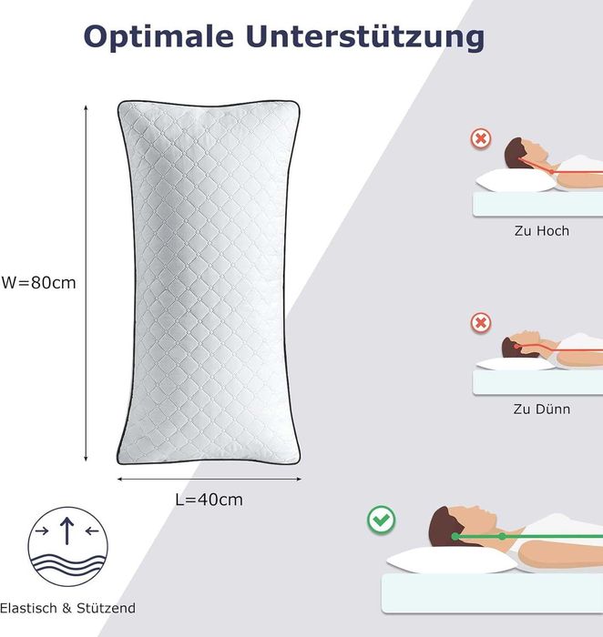 Slybear Ортопедични възглавници Комплект 2бр. 80x40 см