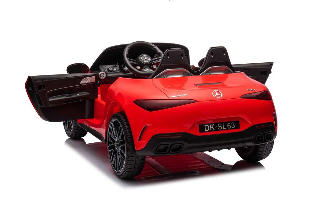 Masinuta electrica pentru 2 copii Mercedes SL63, 4x 40W, 12V 10Ah RED