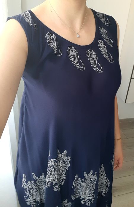 Rochie asimetrica stil indian