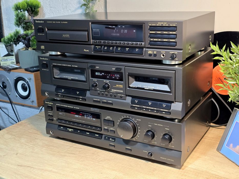 Linie audio TECHNICS, dublu deck, receiver ,cd player ,hifi vintage