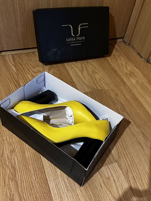 NOU- Pantofi eleganti, piele naturala, pret fix, marime 38