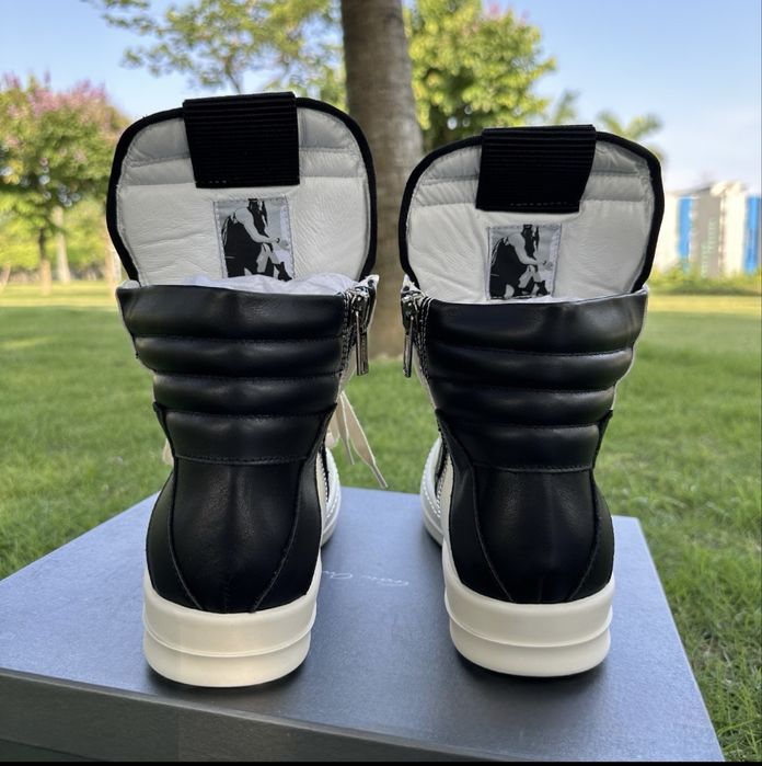 Rick Owens GeoBasket White & Black