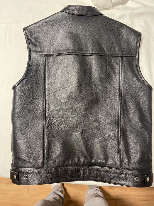 Geaca/vesta moto de piele de vanzare